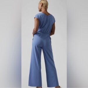 ATHLETA WILLOW JUMPSUIT - COTTAGE BLUE NWT
